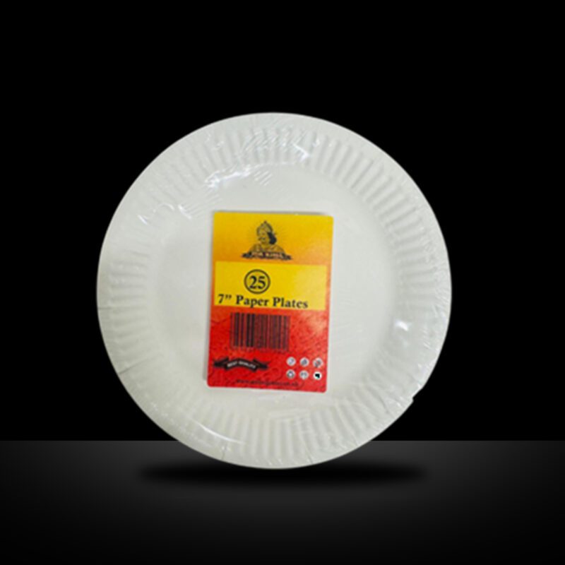 MR KING 7" PAPER PLATE (100 PACK)