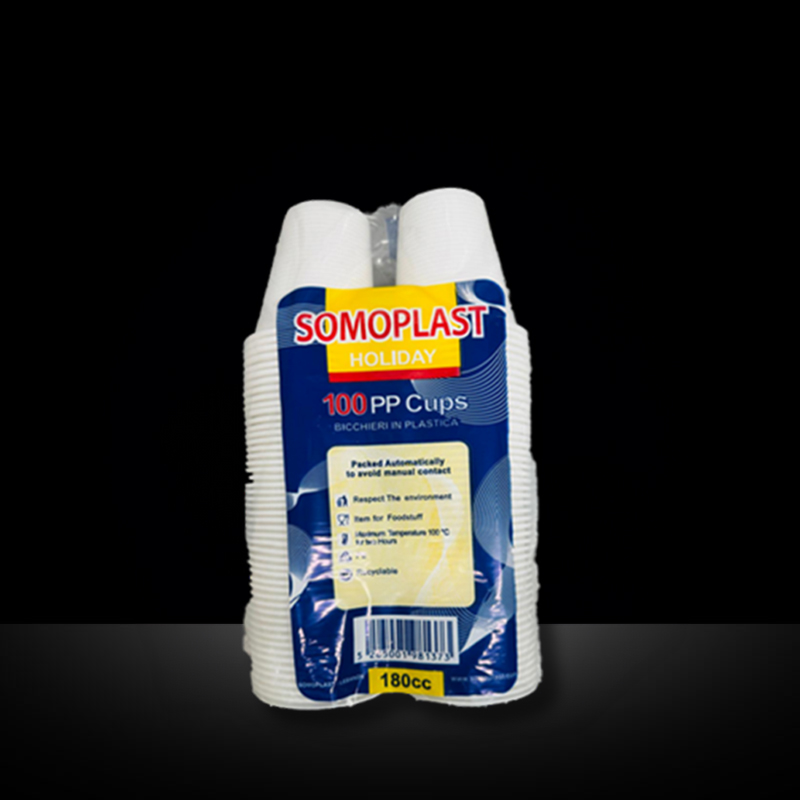 MR KING PLASTIC 7oz WHITE CUP (100PACK)