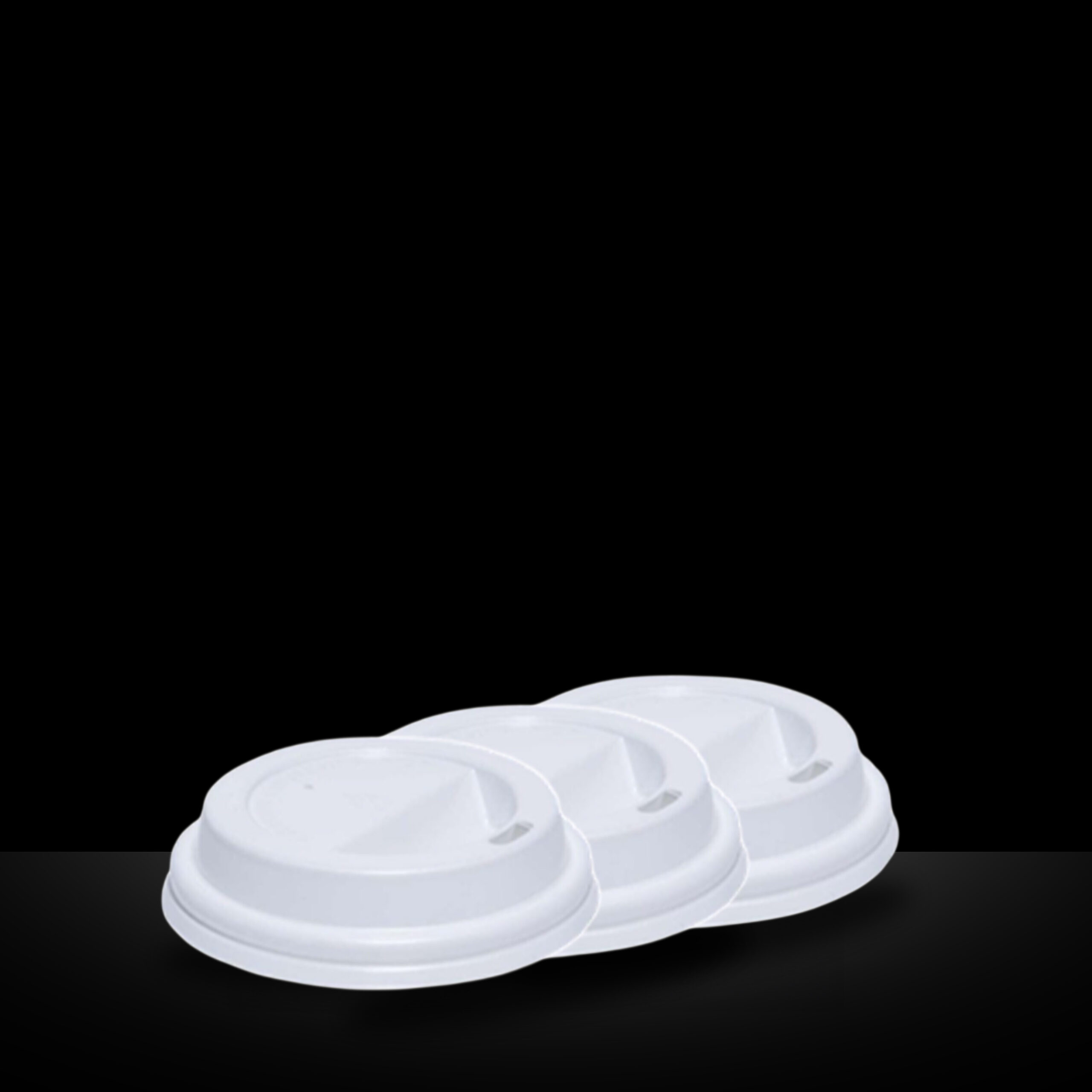 8oz PLASTIC  ROUND PLASTIC CONTAINER  WHITE LIDS