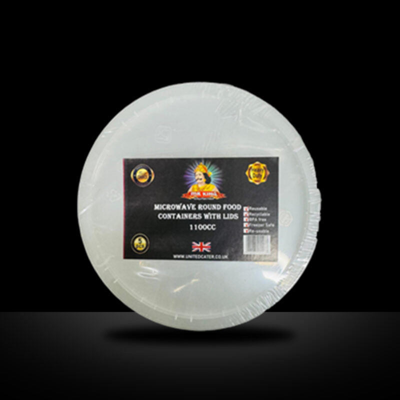 1100ml ROUND CONTAINERS WITH LIDS