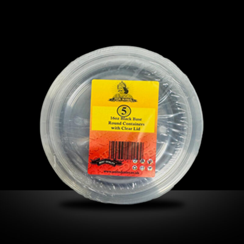 16oz ROUND CONTAINER WITH LIDS