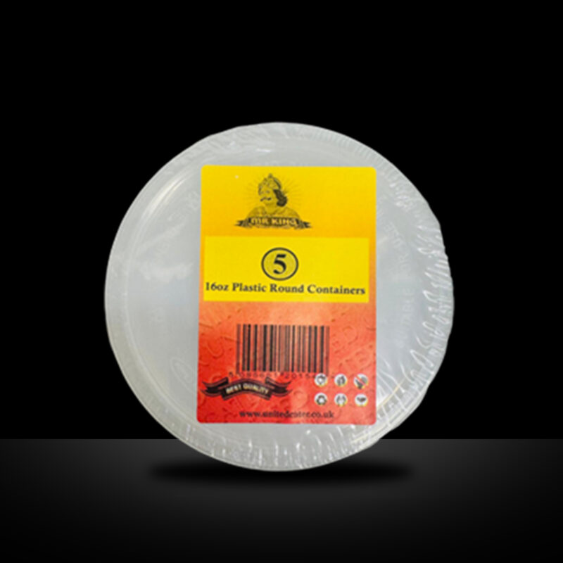 12oz ROUND CONTAINER WITH LIDS