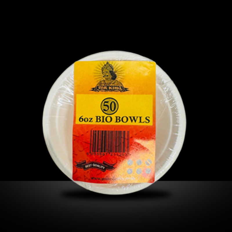 MR KING 6oz BIO DEGRADABLE BOWLS (50 PACK)